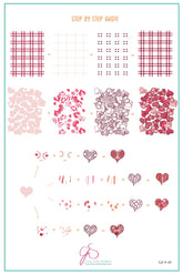 Millions of Hearts (CjS-V30  - Clear Jelly Stamping Plate
